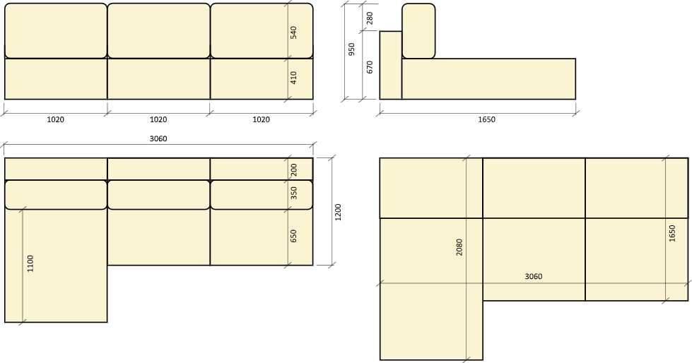 Париж с оттоманкой  без подлокотников-plan-2